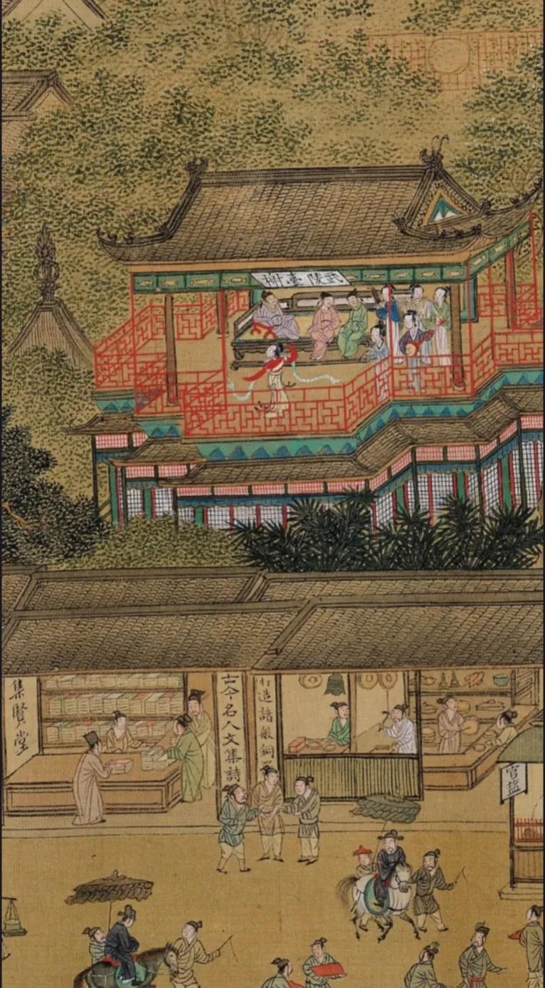 古人的户外活动比当代人多得多，因为古代居住条件远不如现代，那时房屋采光很差，又没