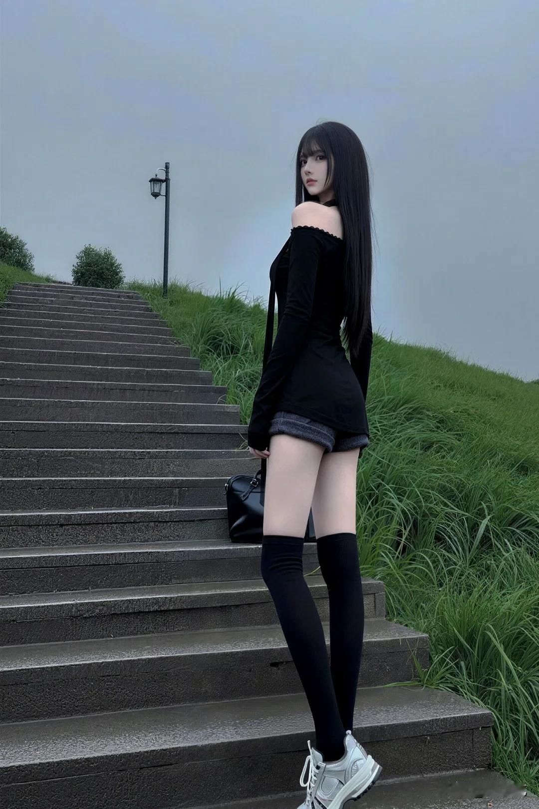 乌云漫过远处山峦，青草沿着石阶向上生长。
静坐台阶，听风穿过旷野，
不必追赶阳光