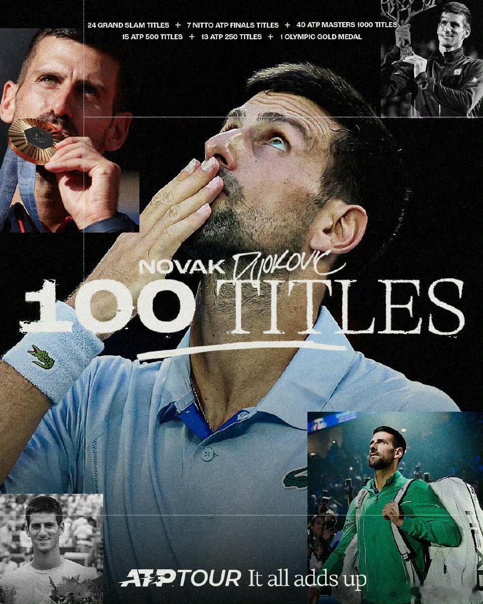 恭喜德约科维奇获得ATP250 日内瓦站冠军，同时职业生涯💯冠达成🏆🎉👏