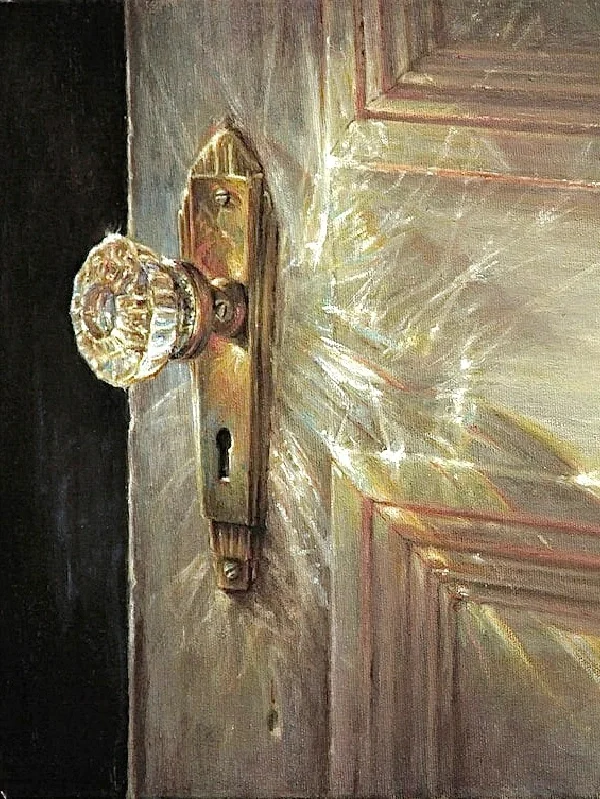 天啊！这水晶把手折射的光线太耀眼了！