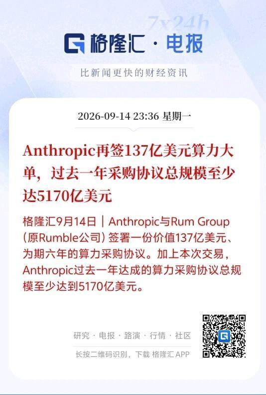 Anthropic一边喊大家慢点跑一边签下天价算力单。就在9月13日，这家公司刚