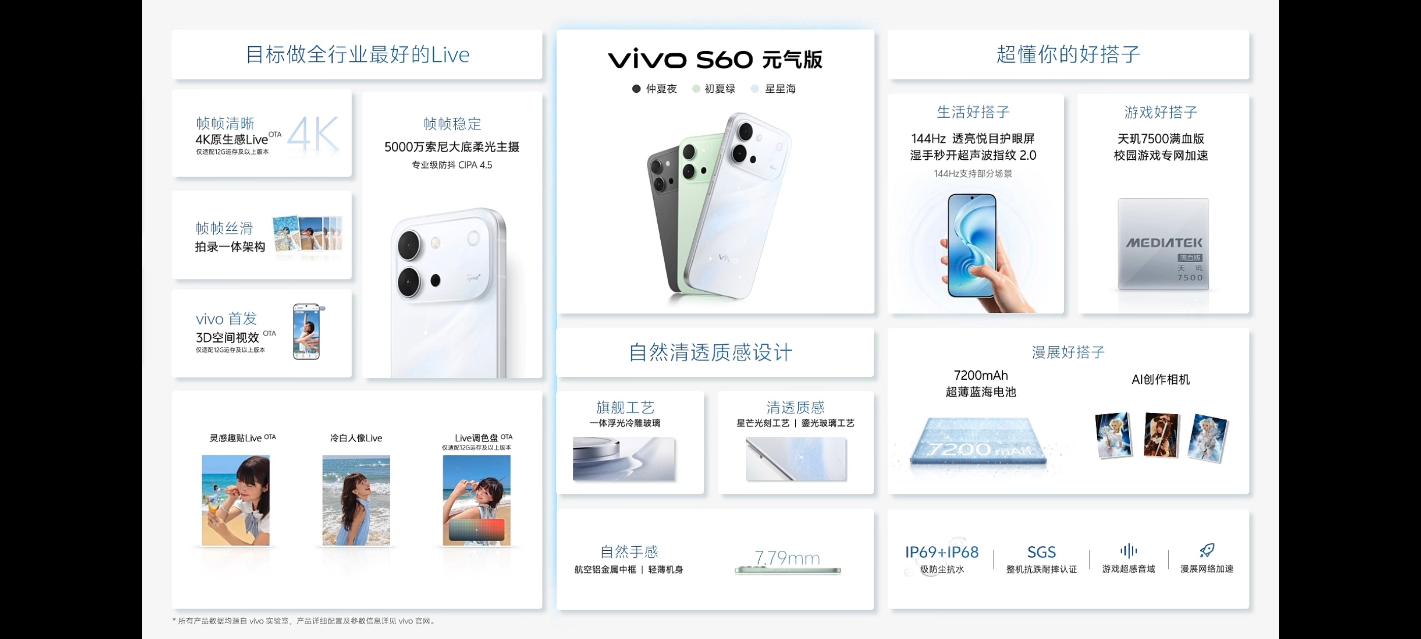 vivo S60系列新品发布会！vivo S60售价3599元起！vivo S6