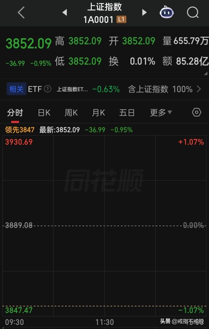 板块概念，开盘就全军覆没
上证的3800能又再一次守住吗？
能否走出低开高走或“
