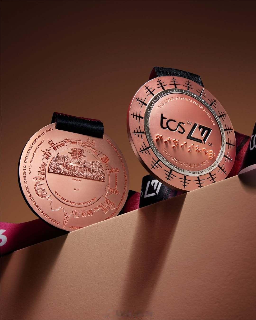 2026伦敦马拉松奖牌设计。跑步 伦敦马拉松 2026伦敦马拉松 奖牌设计