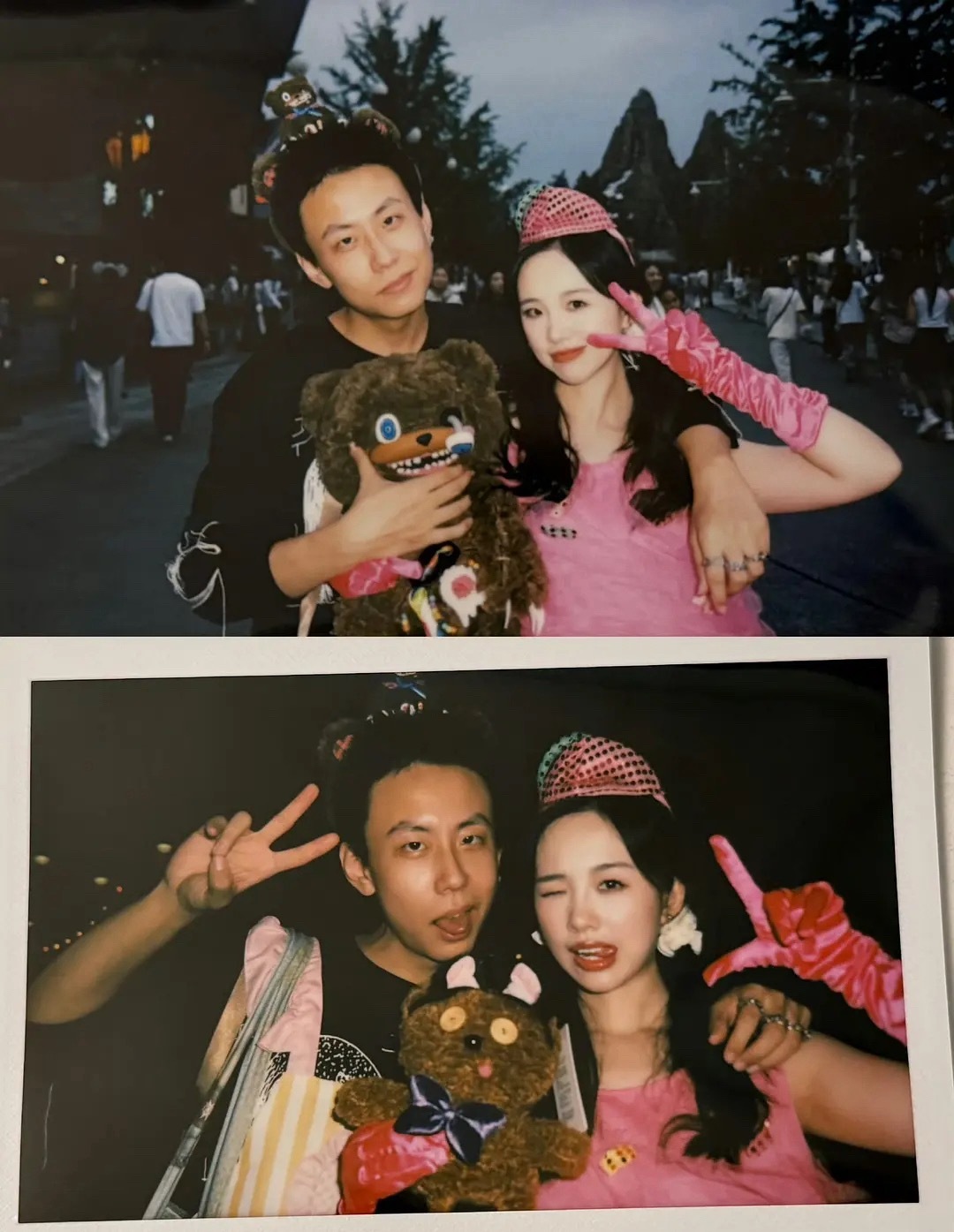 阿沁官宣了看起来男方年纪比较小？还有一张 