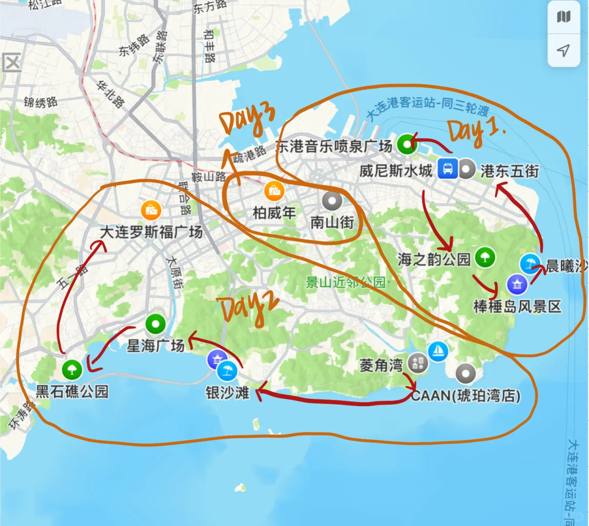 大连三日游这么安排行不行