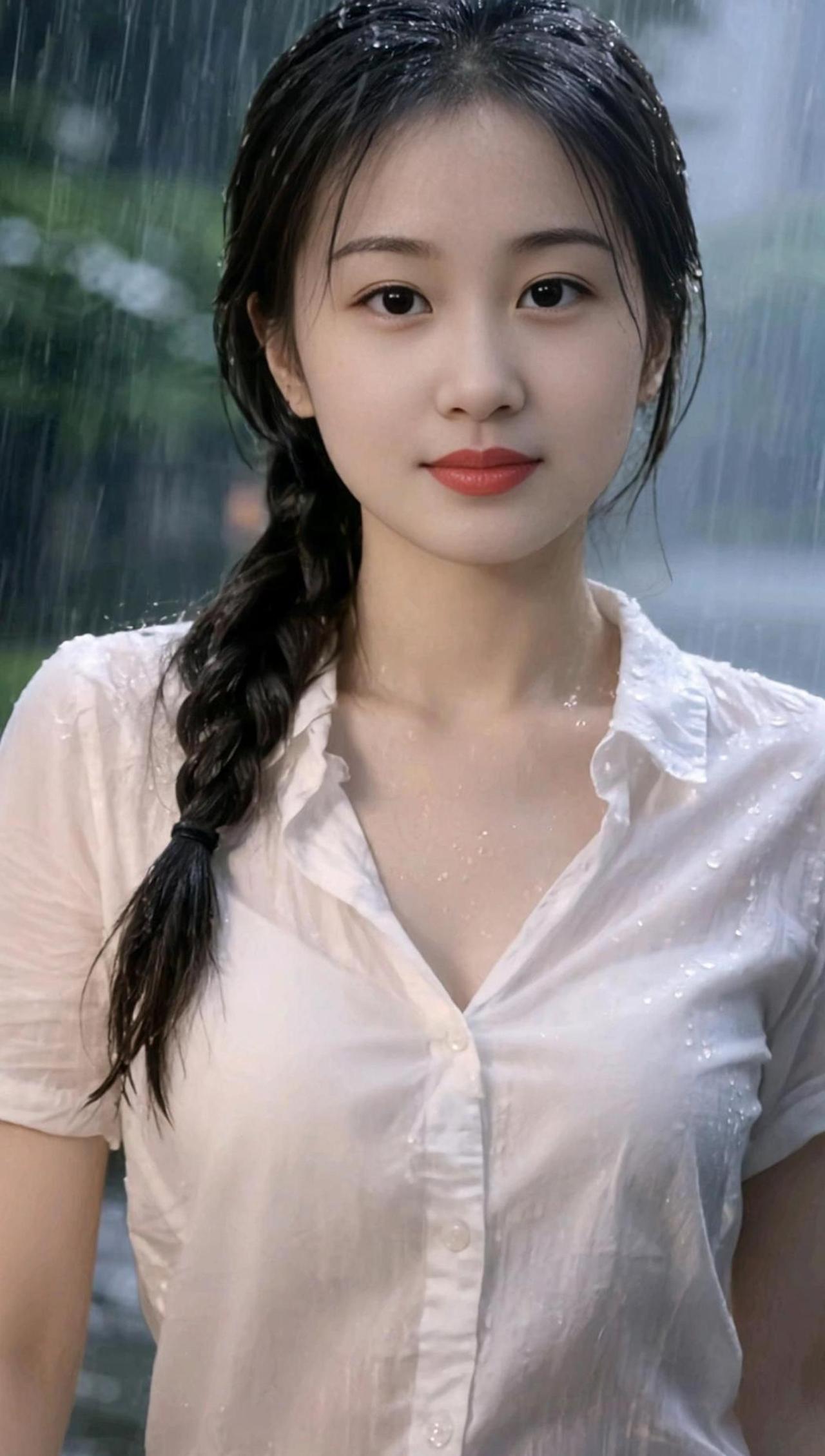 AI雨景写真 抖音ai创作