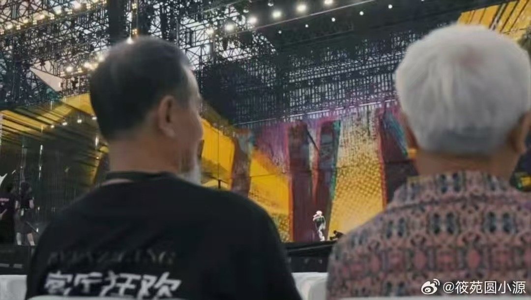 王源爷爷奶奶去看了重庆演唱会 有家人在背后的感觉确实是真的太妙了，王源的演唱会居