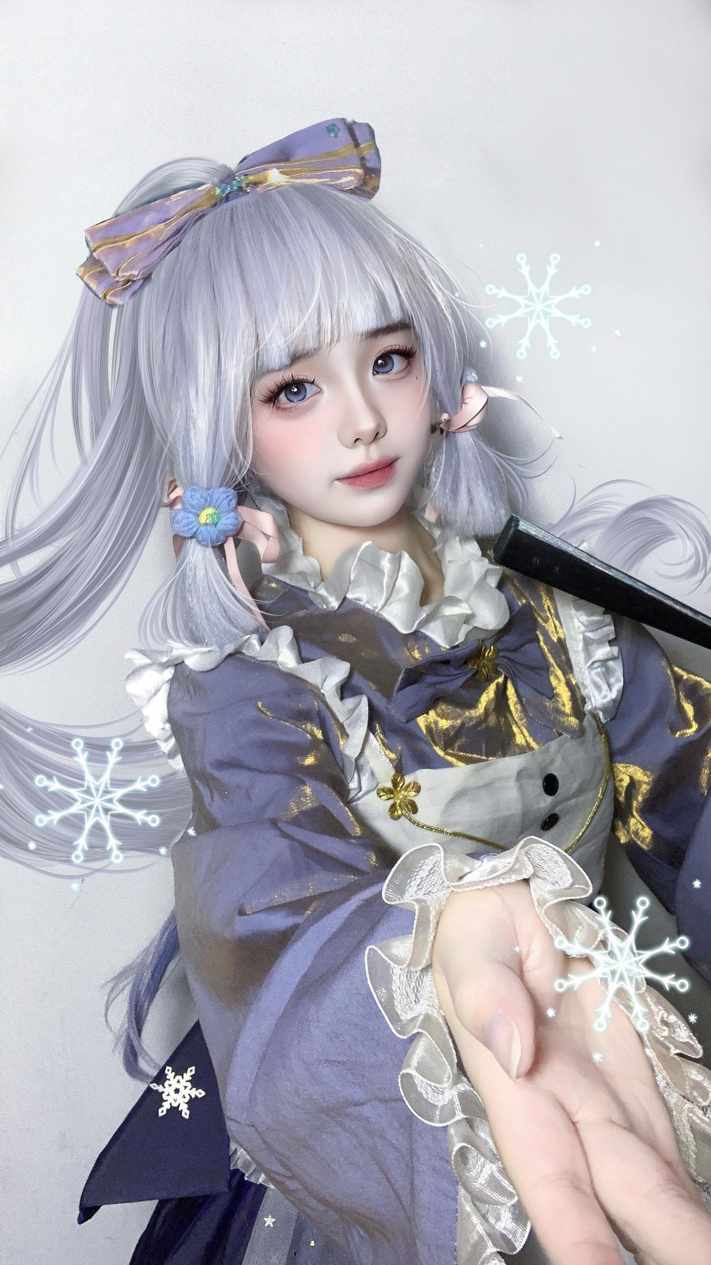 同人打歌服绫华！绫华一伸手全世界的七天神像都打开了（。