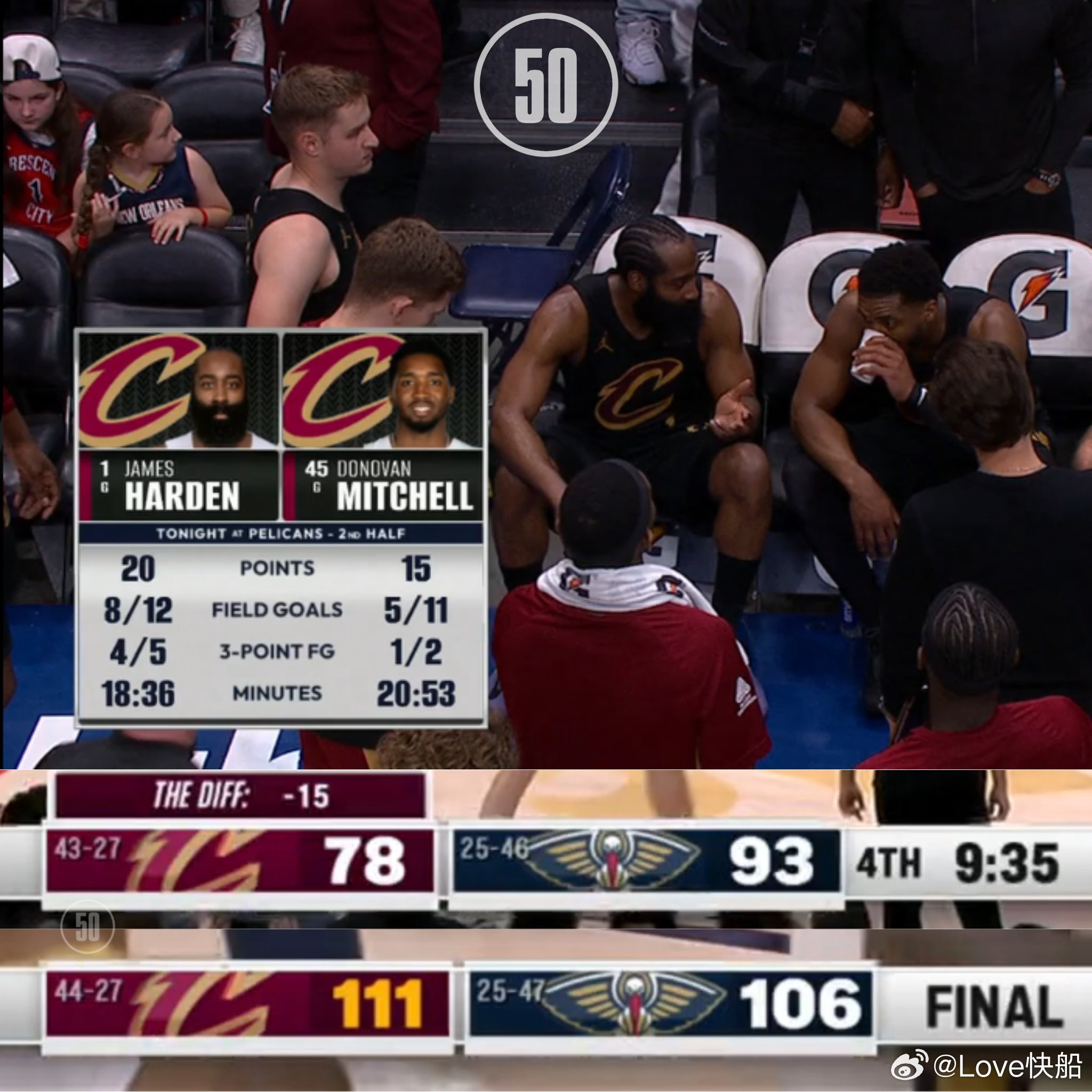 你的登哥，上半场0分，下半场20分！全场17投8中，三分9中4得到20分6篮板1