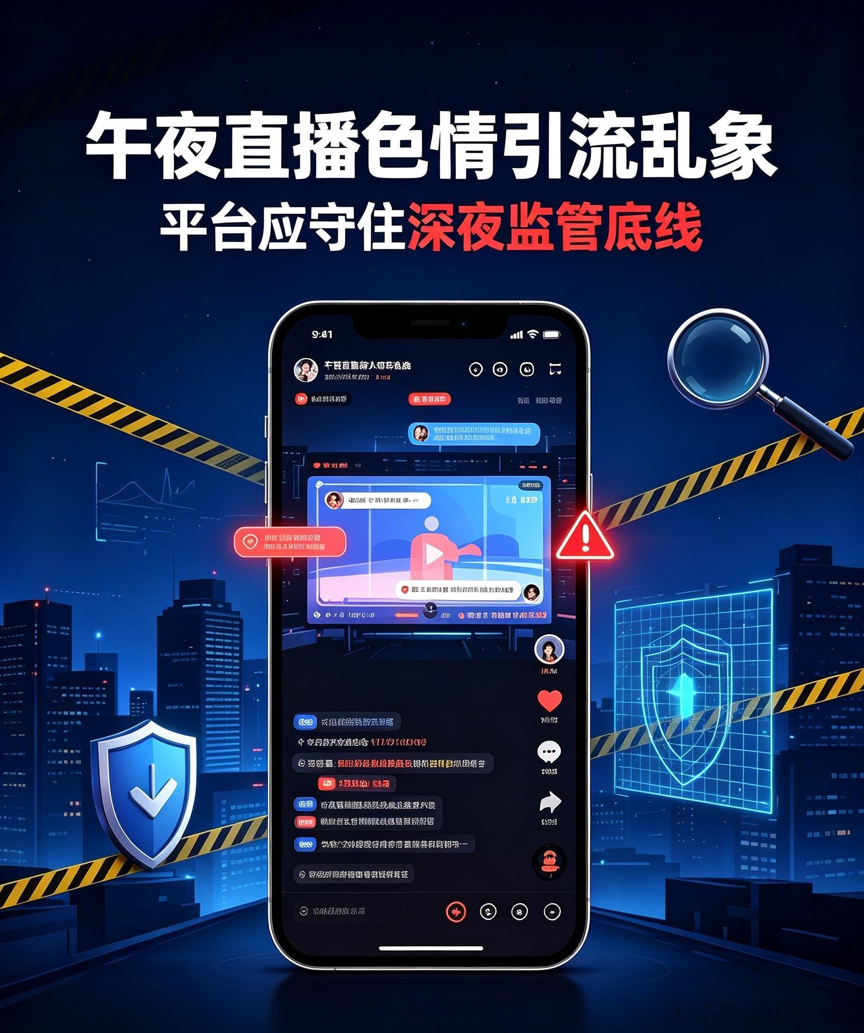 从平台责任角度，有三点整治方向：1. 补齐午夜时段监管短板充实凌晨审核人力，升级
