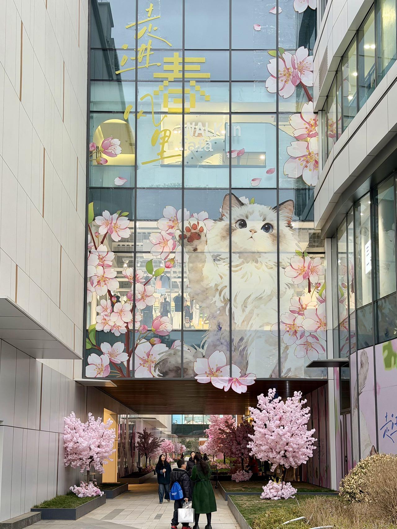 提前预热的2026城东樱花大道，凯德广场·御锦城激活周末流量。
从地铁口到户外装