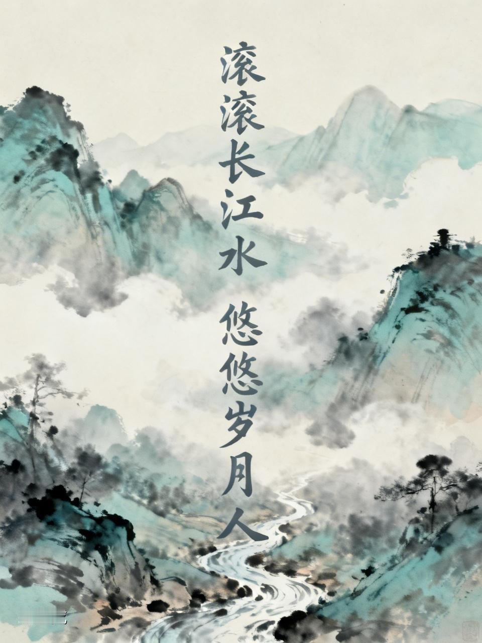 上联:滚滚长江水，邀请对下联悠悠岁月人