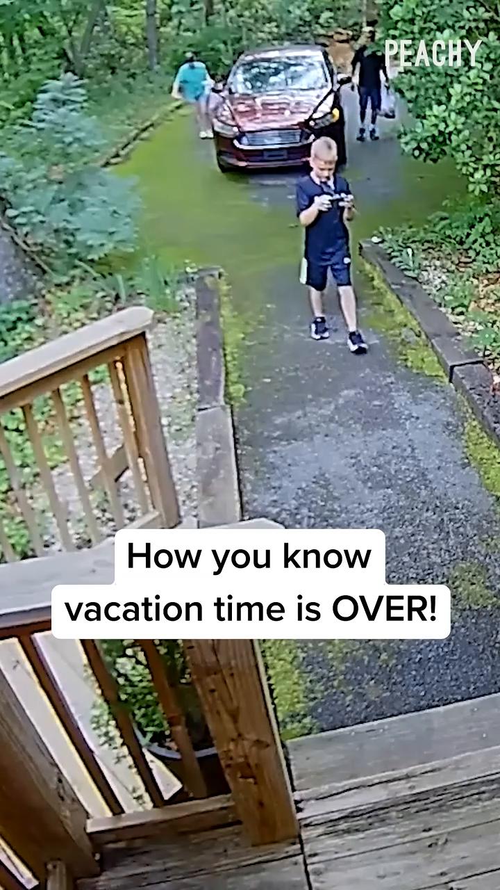 How you know vacation time is OVER！