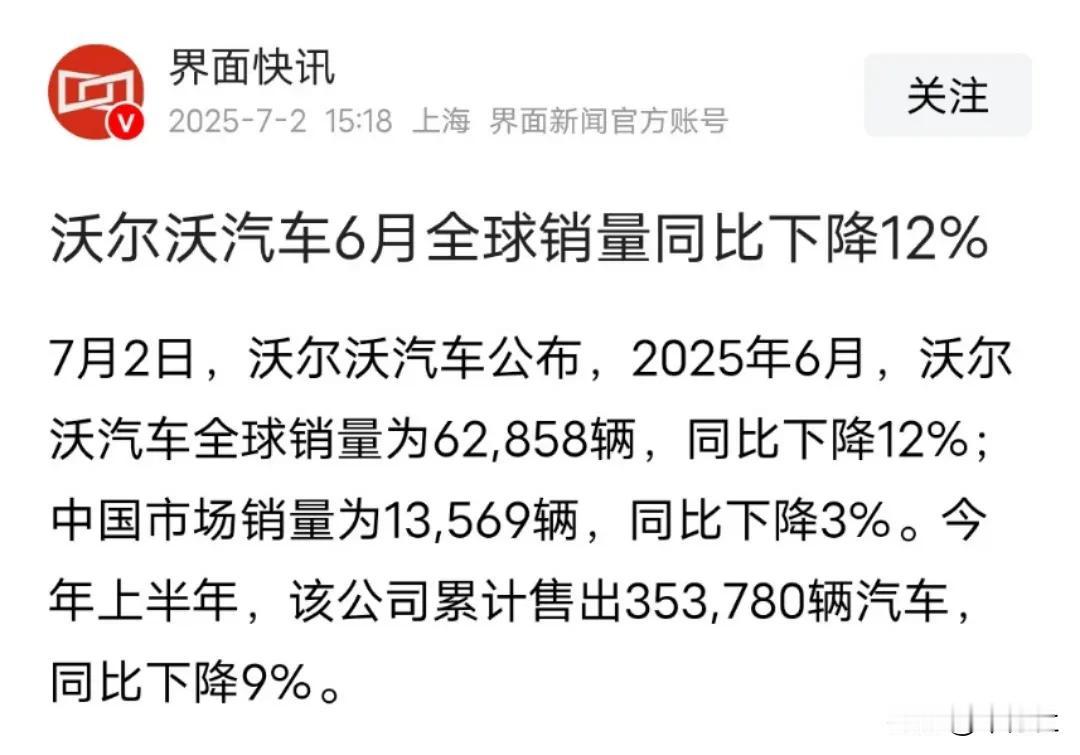 沃尔沃可能真的会成为一种负资产
事实上也不止沃尔沃
而是所有的二线豪华品牌都这样