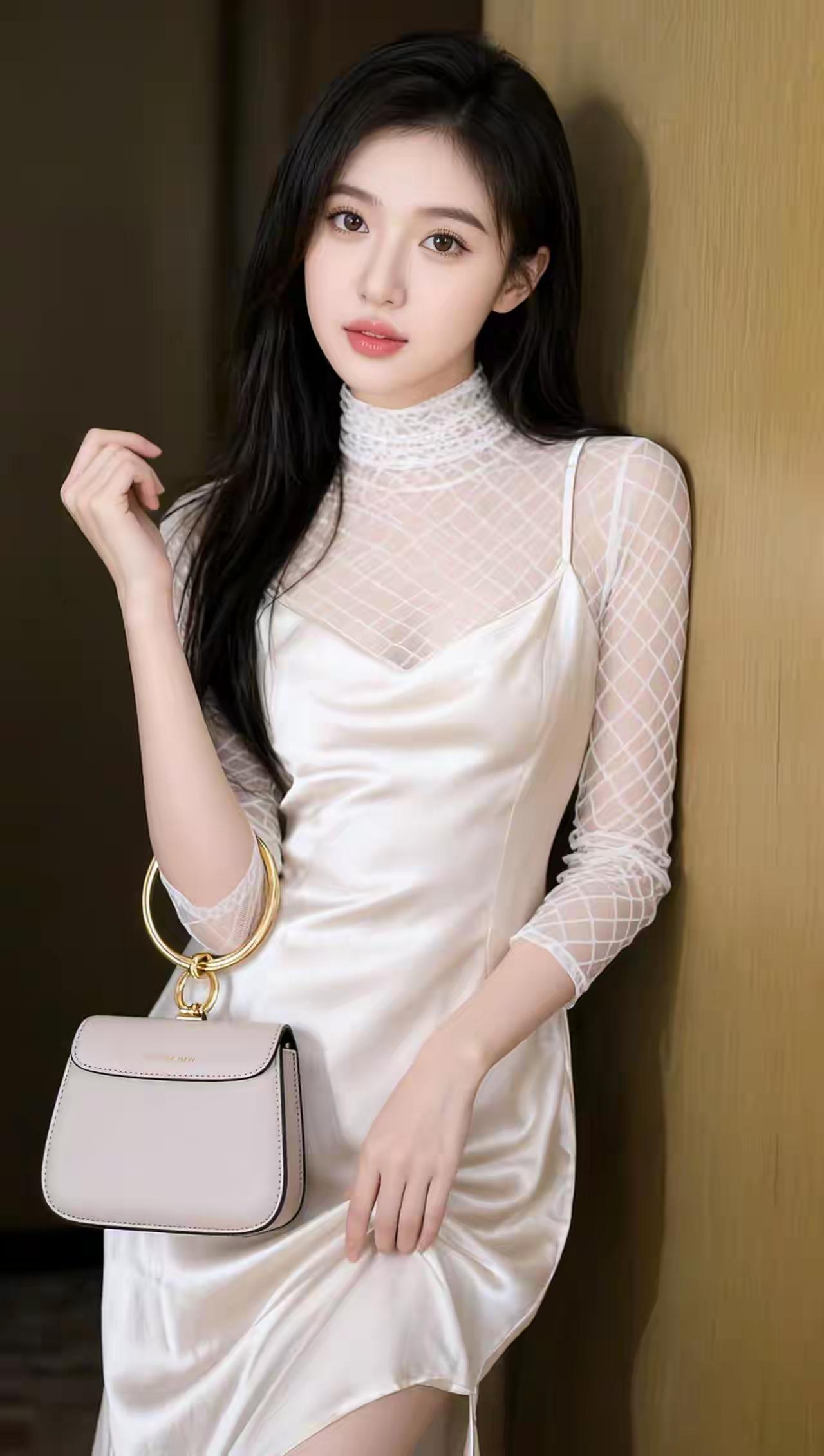 优雅白裙，都市时尚，尽显魅力！