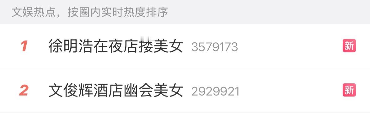 磕徐明浩和文俊辉的有福了