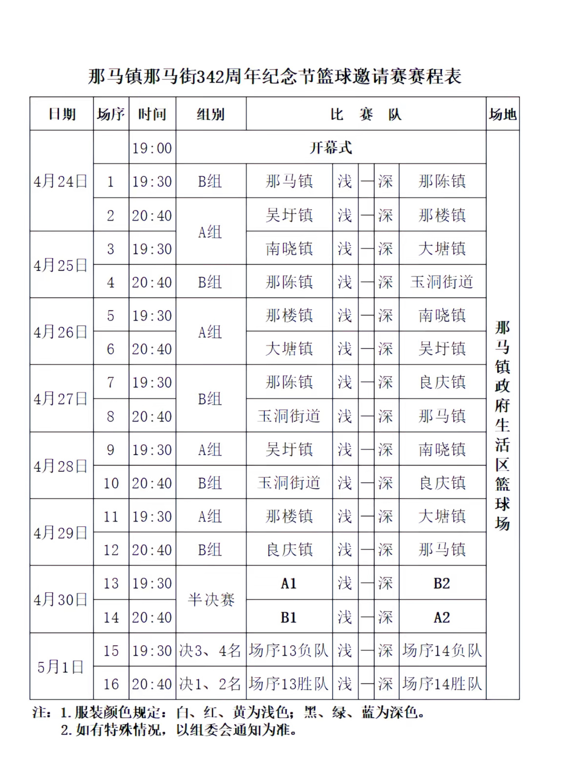 南宁那马开圩节篮球赛🏀 