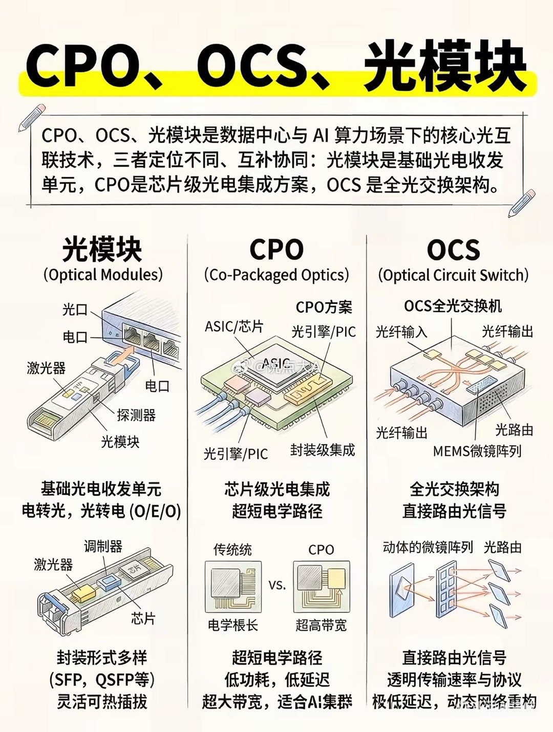 为什么推理时代更需要OCS？因为推理时代带来了与训练阶段完全不同的网络挑战。训练