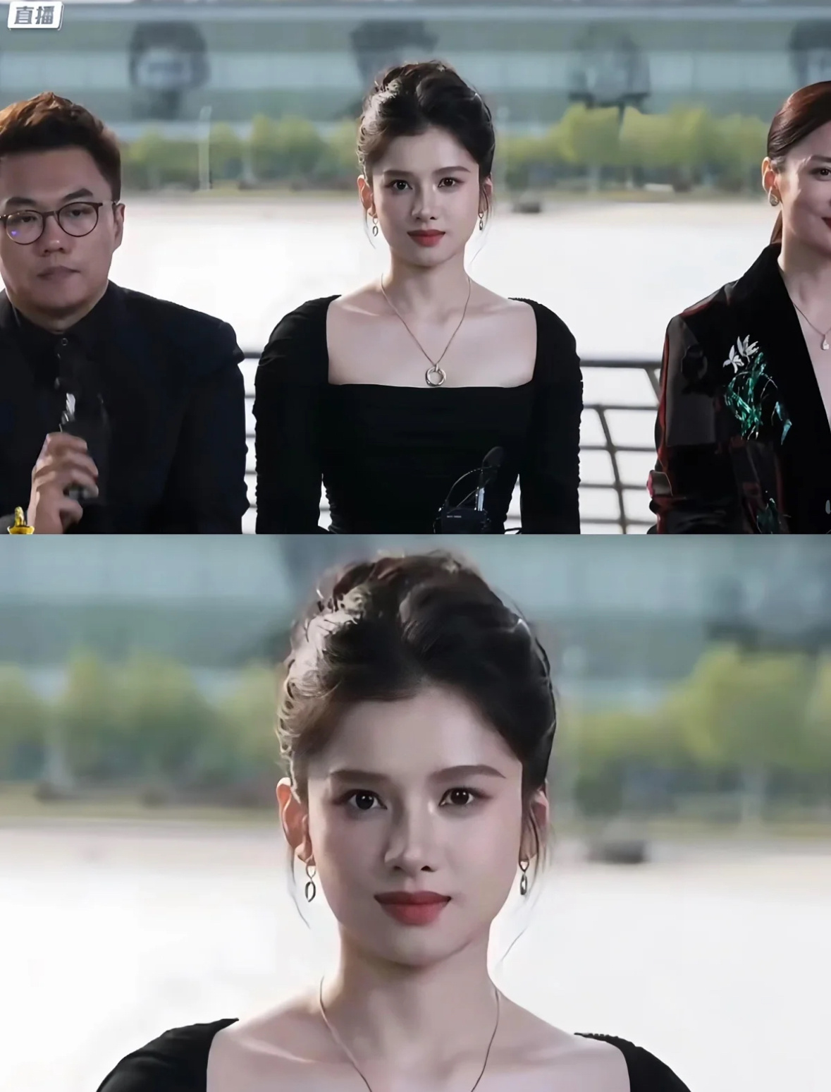 张婧仪的骨相好优越，这可是央视镜头随手一截都这么美 ​​​