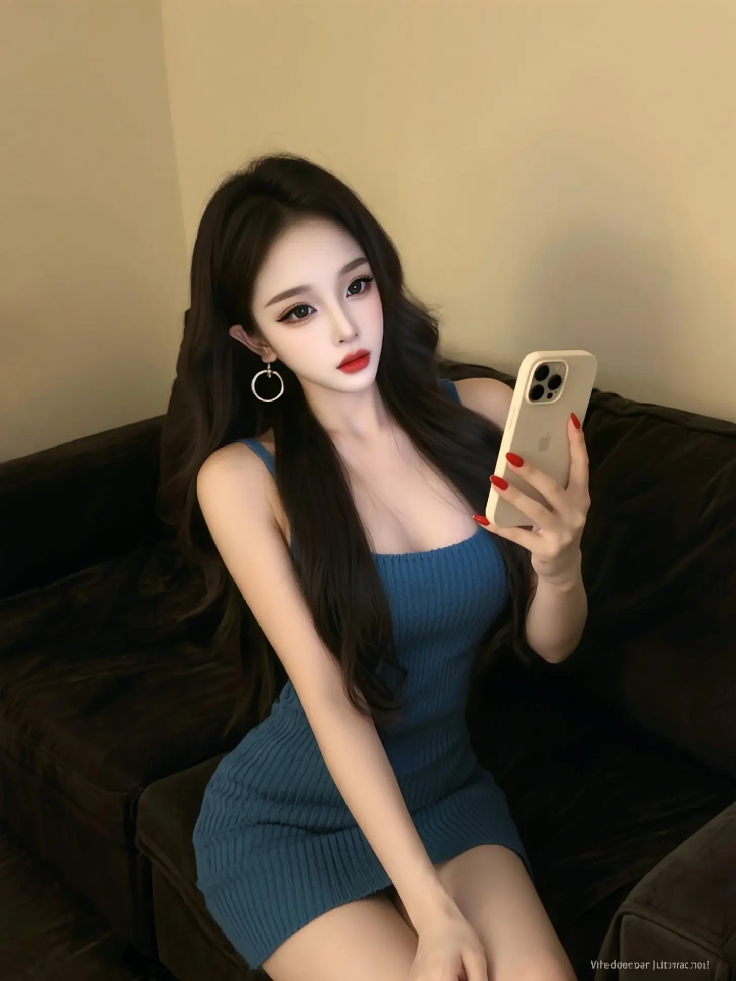 辣妹 蓝色吊带搭配技巧 黑色露肩连衣裙穿搭 御姐风穿搭 纯欲天花板