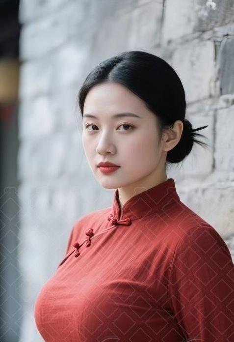 初春，给年轻的妻子拍张照。身着旗袍有一种民国风味，那眼神似曾相识…
江南风旗袍照