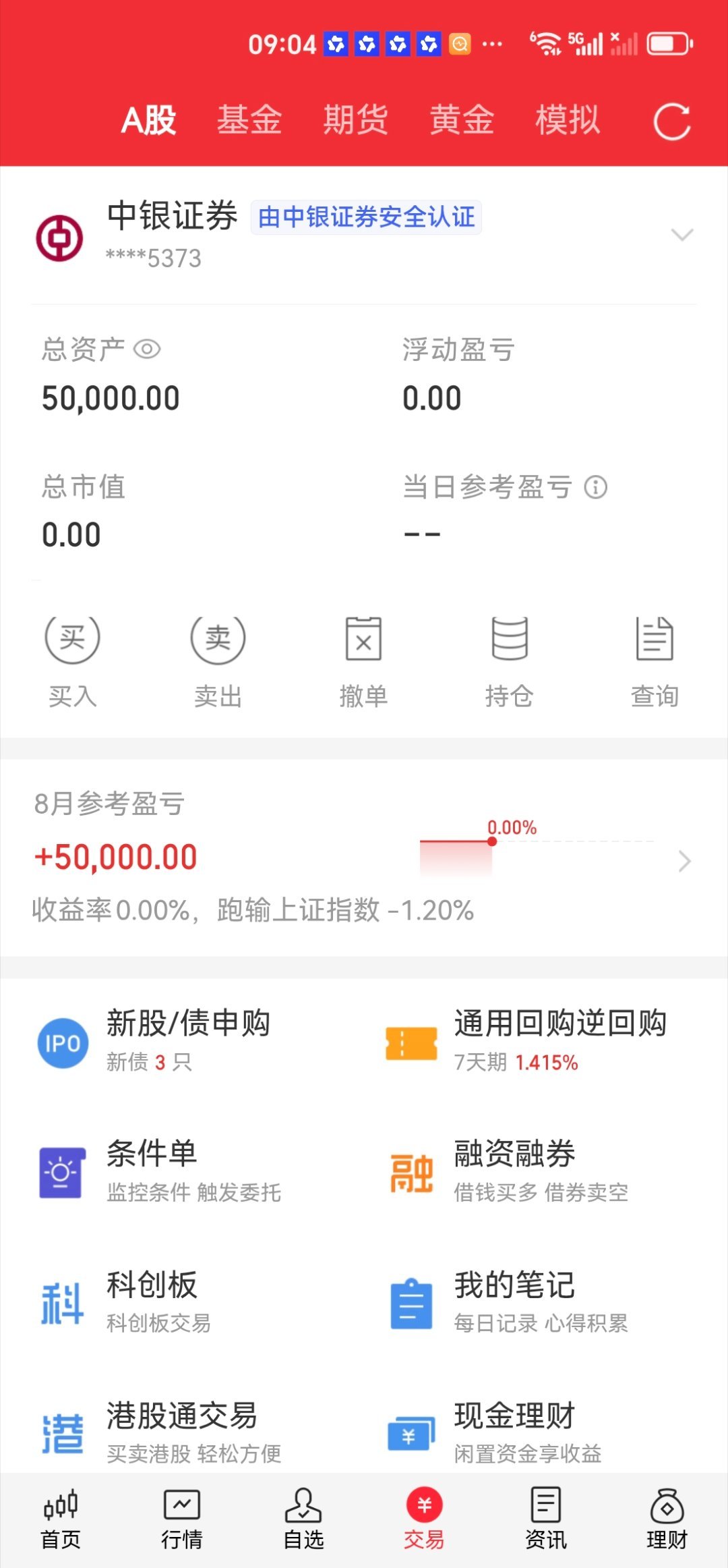 账户重新梳理完毕📈8月6日正式开启实盘记录：50万本金做超短，挑战翻倍之路。后