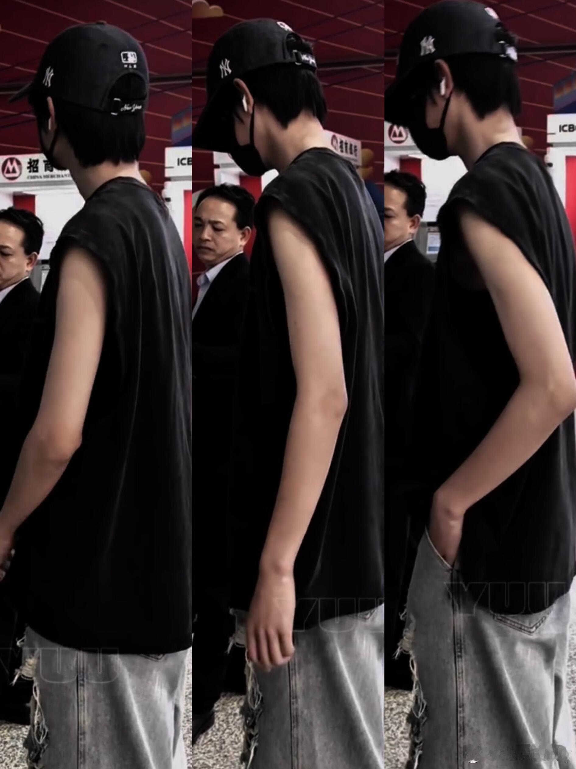 张桂源4.28偶遇｜get到少年薄肌的魅力！张桂源昨日被网友偶遇从吉隆坡回国～无