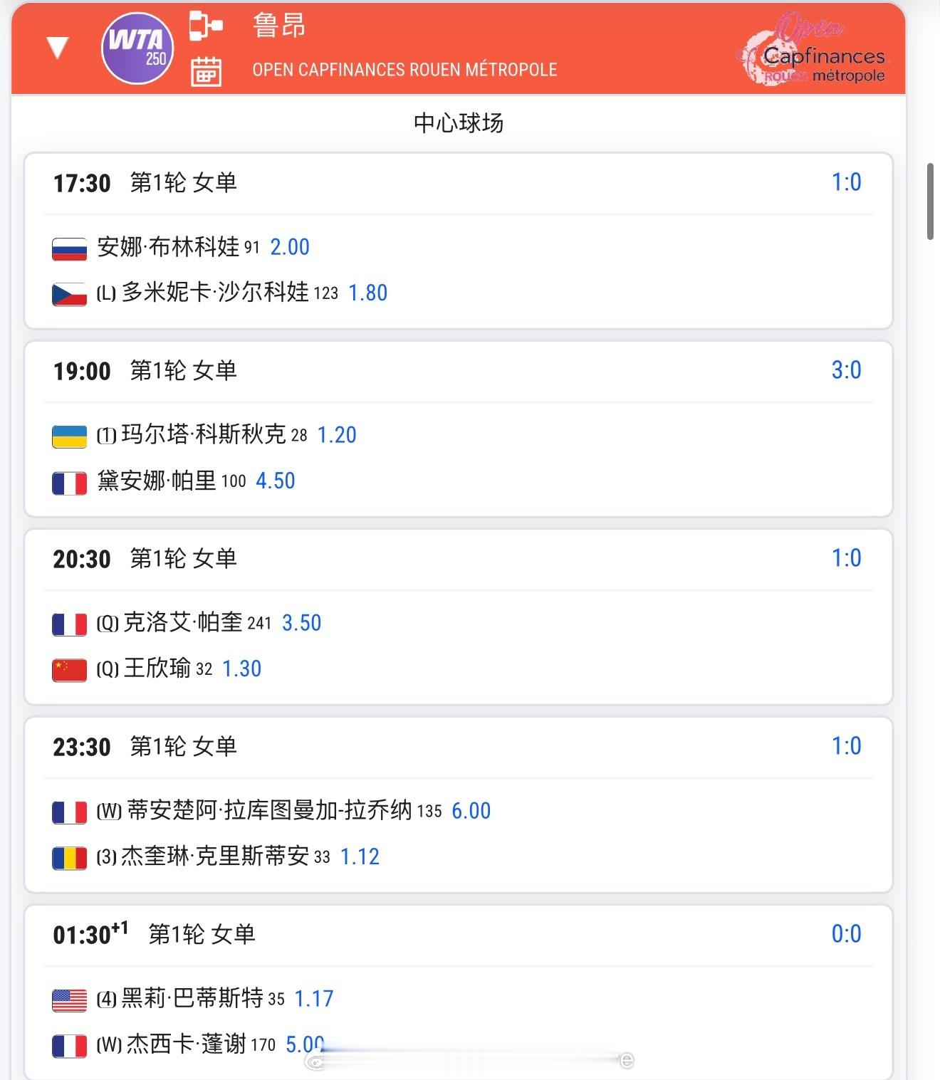 【今日比赛赛程+直播赛程】今日不直播 