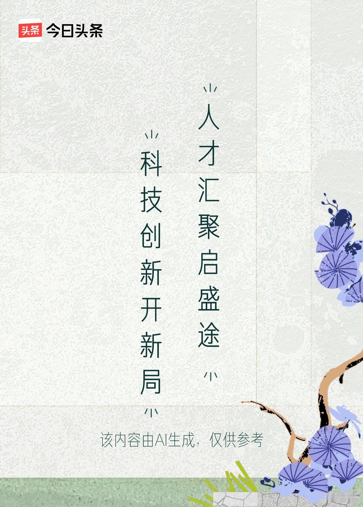 文学创作大会 这上联“科技创新开新局”真的很妙，突出了科技在当下打开新局面的重要