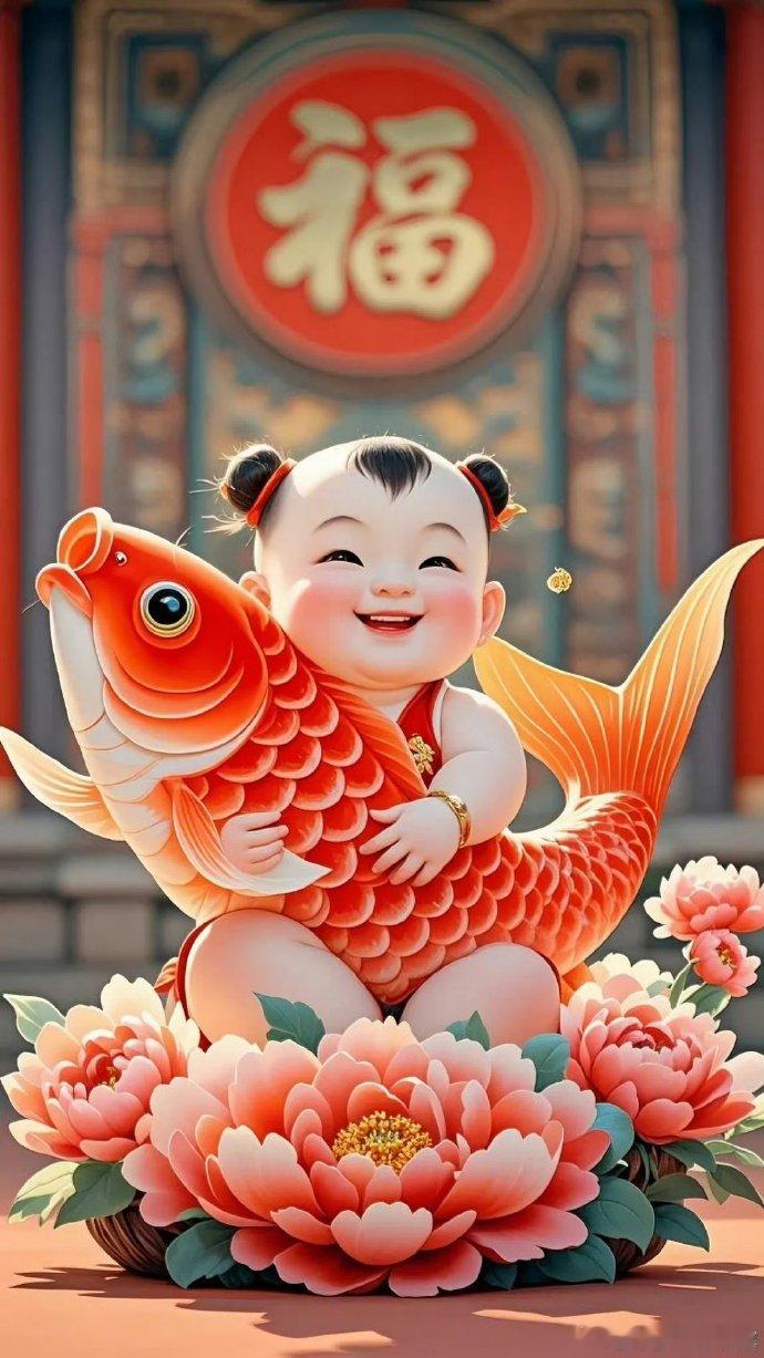 转发 接财接喜接福，全家好运🍑 