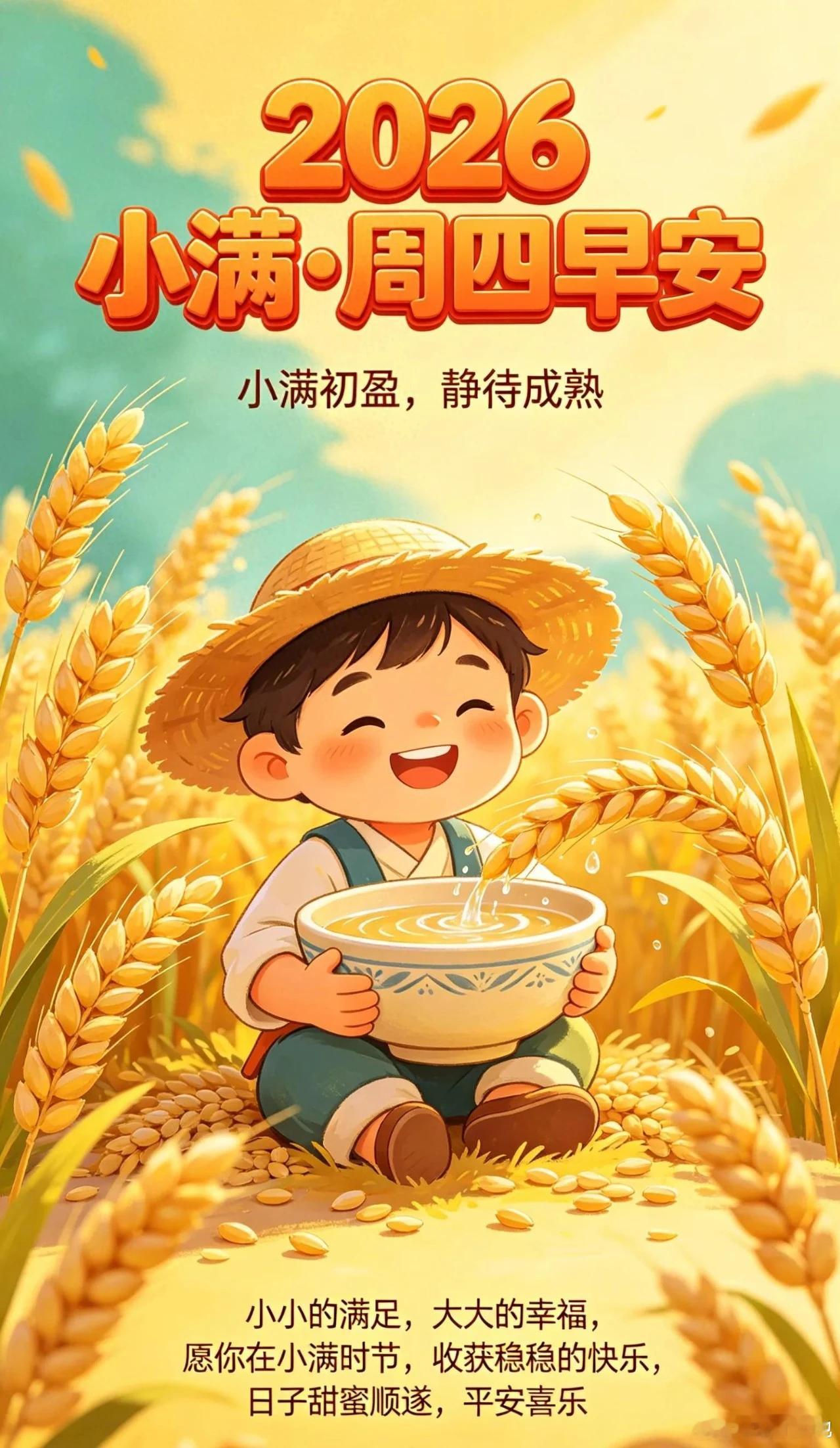愿你遍历山河，仍觉人间值得；历经千帆，归来仍是少年。—— 丰子恺小满