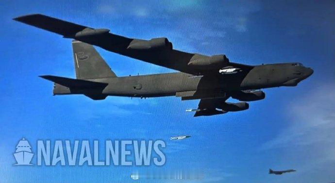 美国波音公司展示了B-52H和B-1轰炸机配备JDAM LR滑翔制导炸弹的效果图