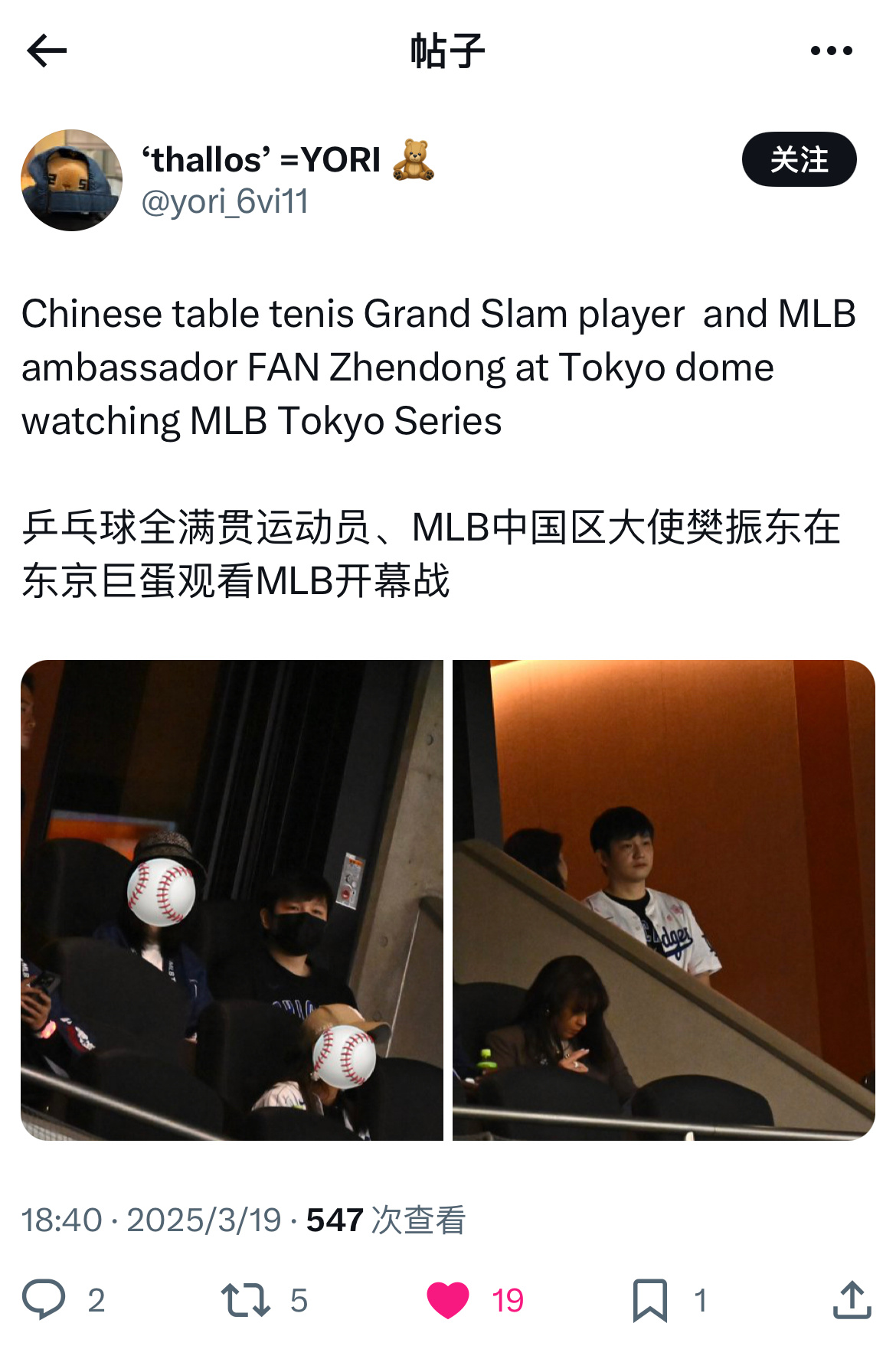 20250319 东京巨蛋 MLB开幕赛观战©️yori_6vi11  存个无水