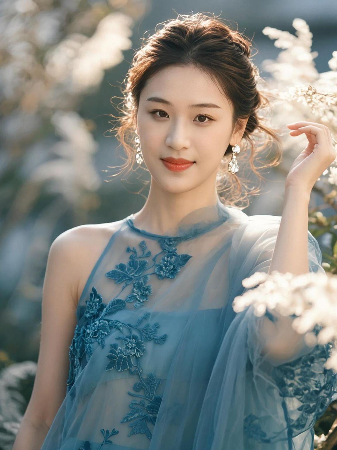 这婚纱照拍得像在拍仙侠剧，背景虚化得仿佛仙境，我差点以为自己穿越了。摄影师是不是