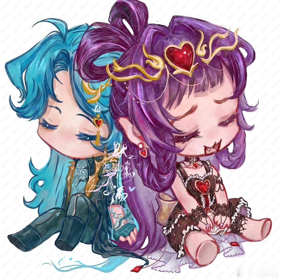 水默 🎐水默 🎐水默1017周年庆       叮咚，随机掉落两只小可爱꒰ 