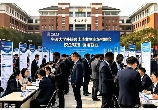 宁大开设外籍留学生专属招聘会，咱们国内的学子呢？
宁波大学专门办了一场只面向外籍