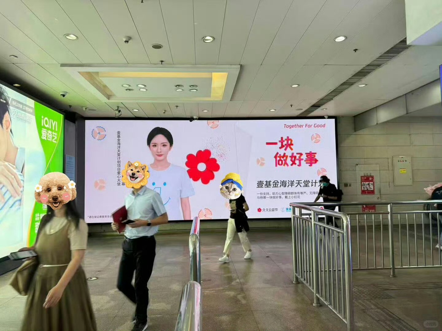 杨幂  x  壹基金海洋天堂计划户外公益大屏，让更多人知道海洋天堂计划，让更多人