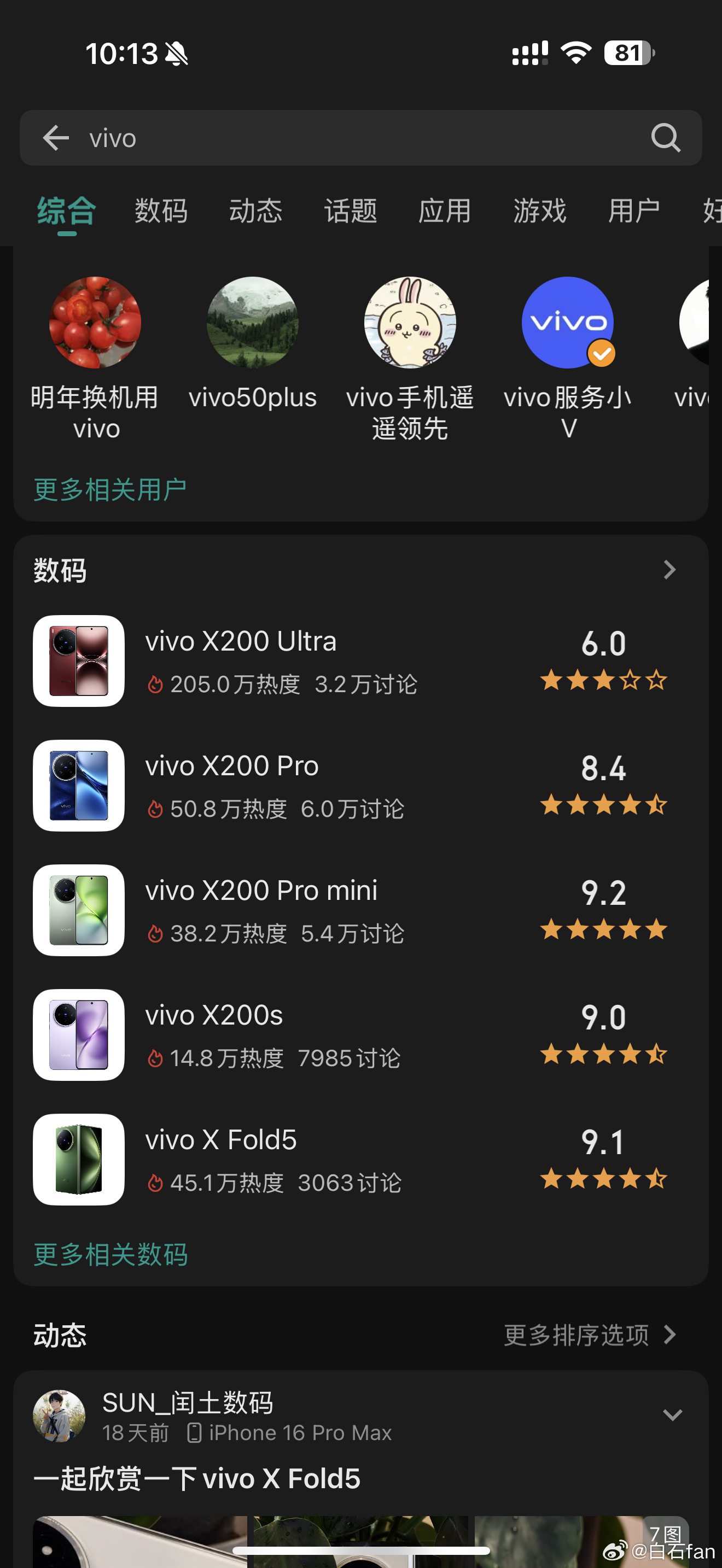 听说vivo X200 Ultra在酷安评分来到了6.0，应该是最近蓝厂发布的新