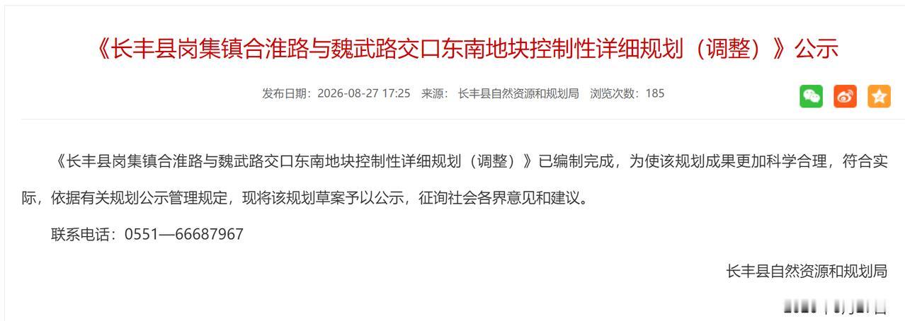 现在商业不景气，长丰县岗集镇这个大型商业用地调整是明智的。
之前设计图出来的时候