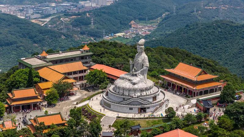 各位老师好，我跟观音山杠上了，你们前两天给我观音山下联（得净心处得心慧）的高度评