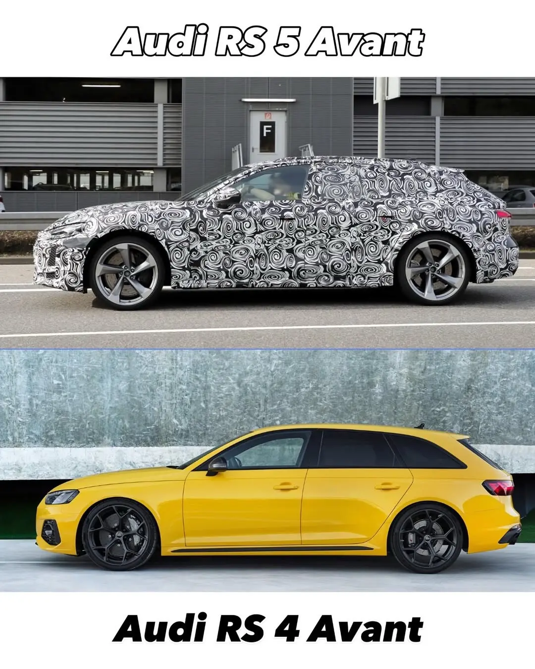 即将推出新一代RS5 Avant（B10平台），延续现款RS4 Ava...