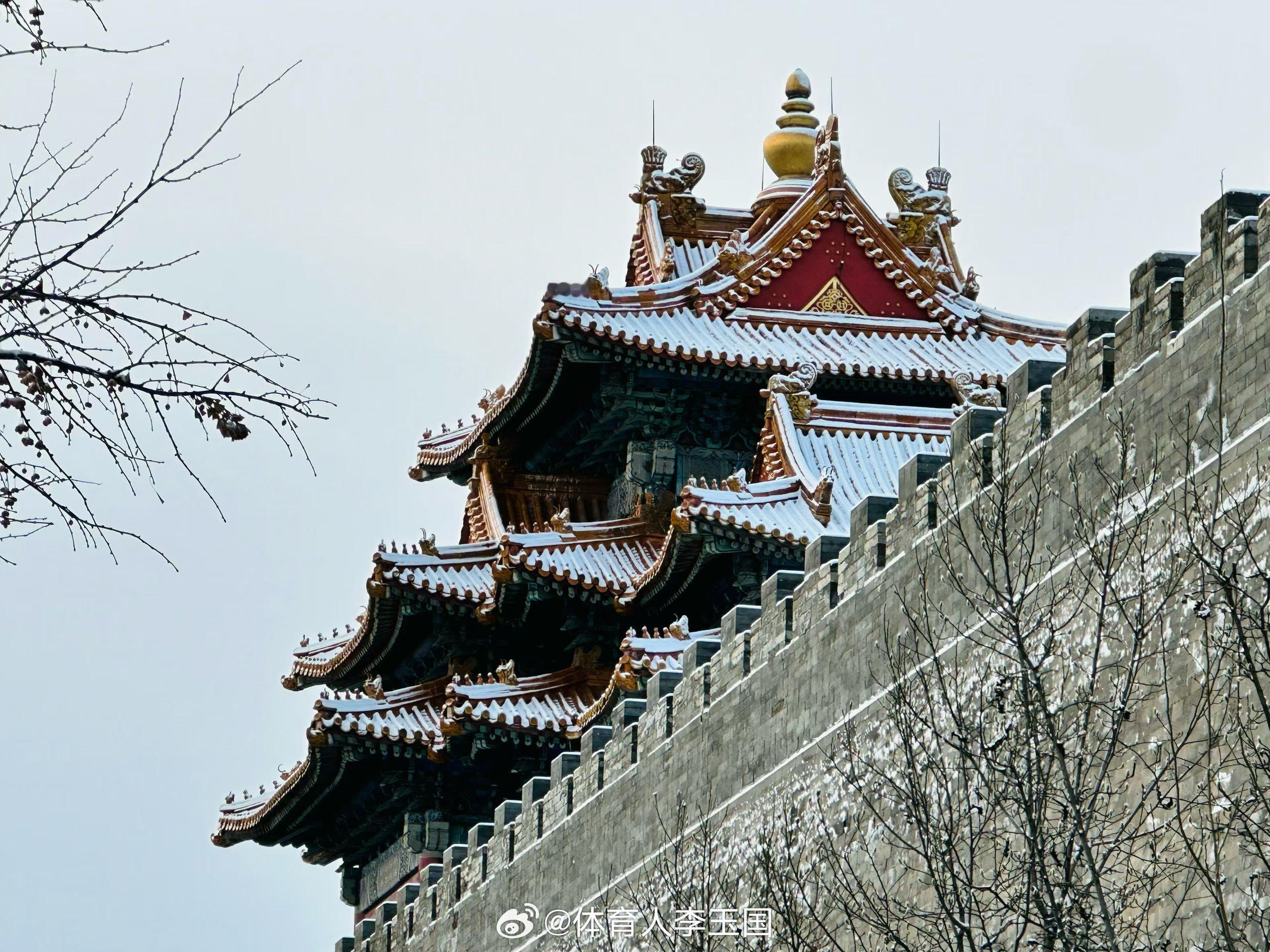 一夜梦回紫禁城北京初雪北京初雪来了 北京