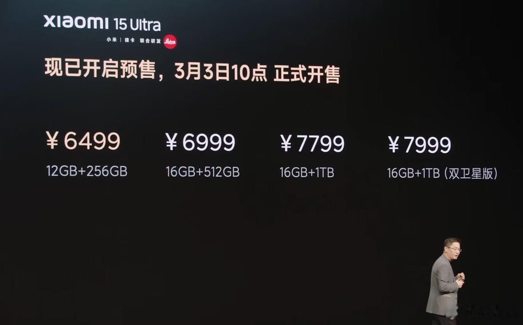 小米15 Ultra的价格，和上一代一样还是6499元起，你们觉得怎么样？卢总说