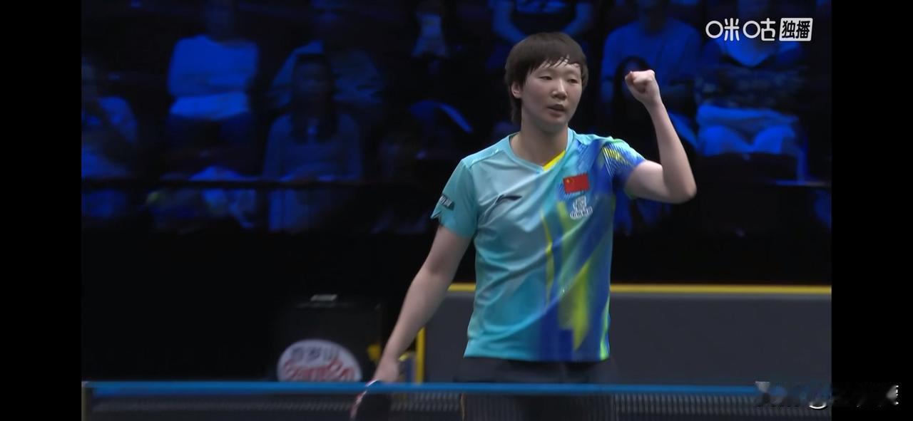 女单半决赛
王曼昱(CHN)4比0蒯曼 (CHN)【11-7，11-4，11-7