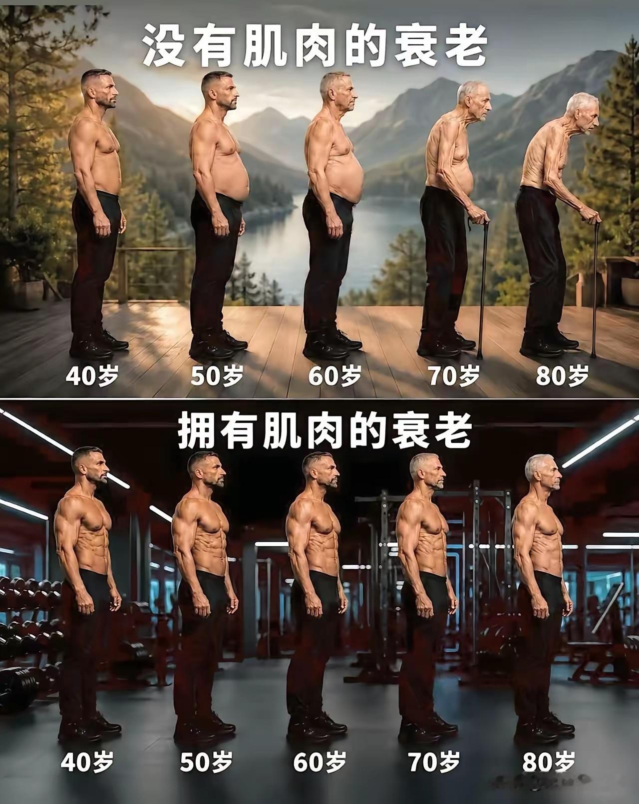 话说，我好像没有见过80岁的肌肉男 