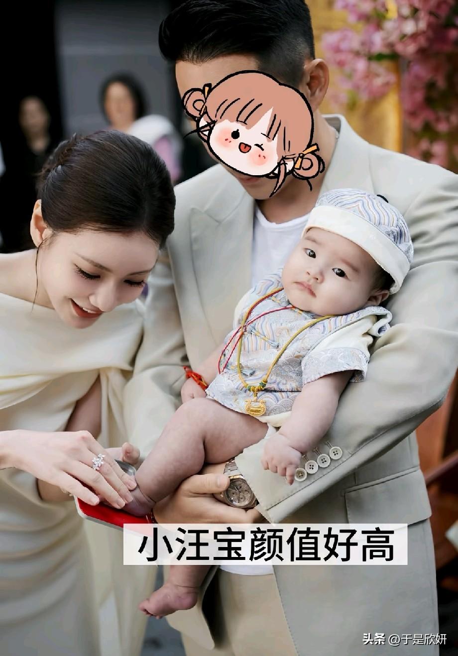 汪小菲儿子百日宴名场面！一家三口同框太温馨，小汪宝颜值引热议
 
汪小菲与妻子马