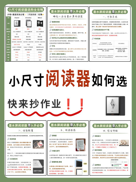 墨水屏选错=白花钱！我的血泪避坑指南