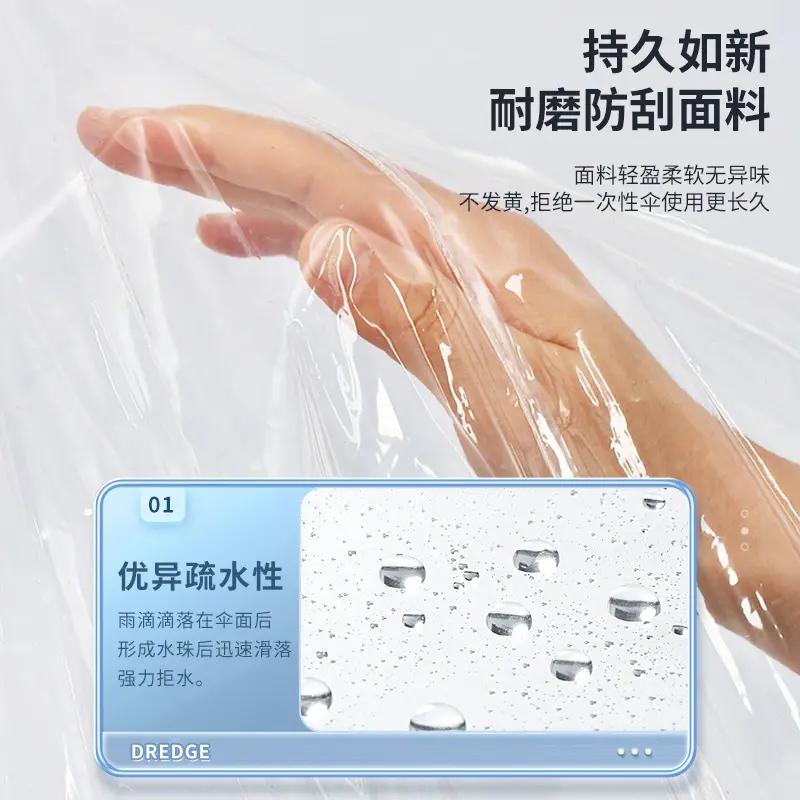 我终于找到适合日常的高颜值透明伞了 我平时出门很注重仪式感，之前的伞颜值不高。最