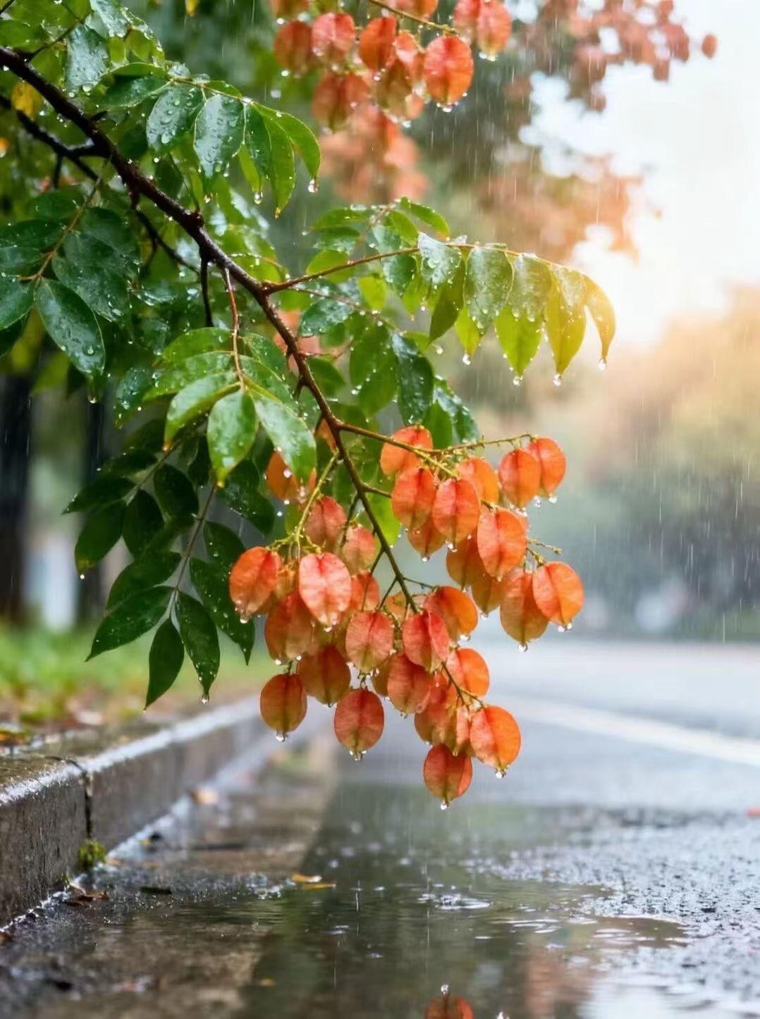 上联：天上无云难下雨
下联：心中没苦不落泪